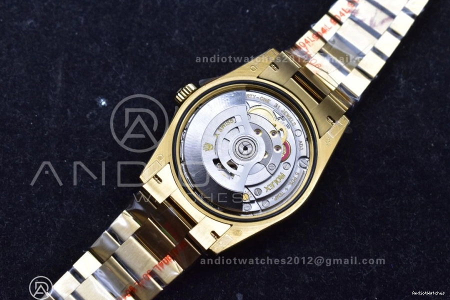 Square President on 36 DayDate Silver Steel Edition Comfortable Weight) (Gain 702 Best Dial YG with Bracelet vr3255 Diamond 904L V5 QF 1027